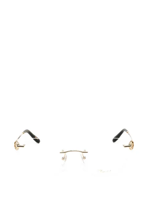 Chopard rectangle-frame glasses
