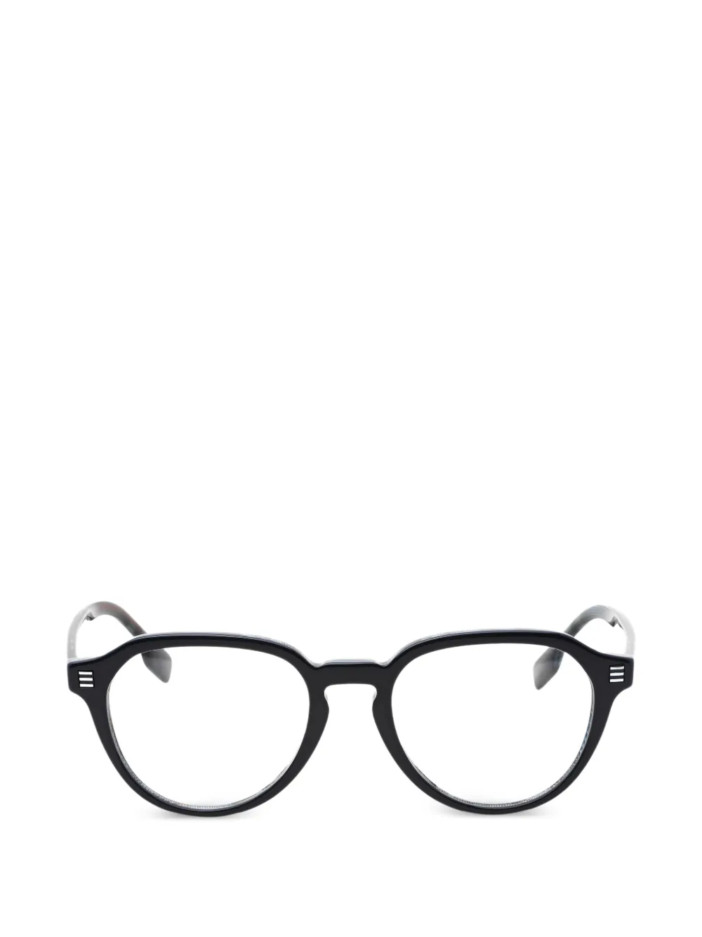 Burberry Eyewear check-pattern round-frame glasses