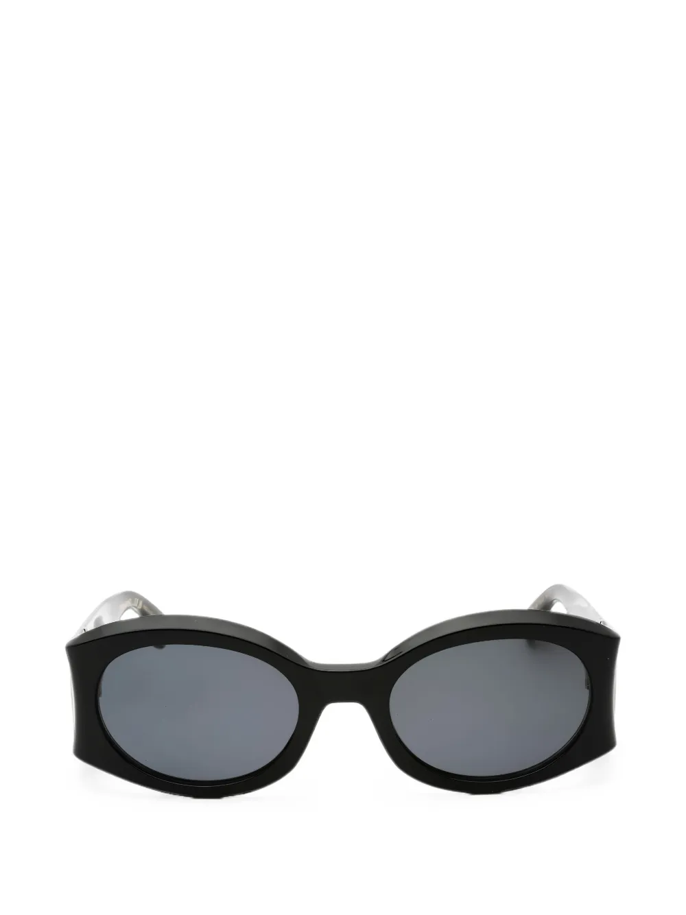 Ferragamo oval-frame sunglasses - Nero