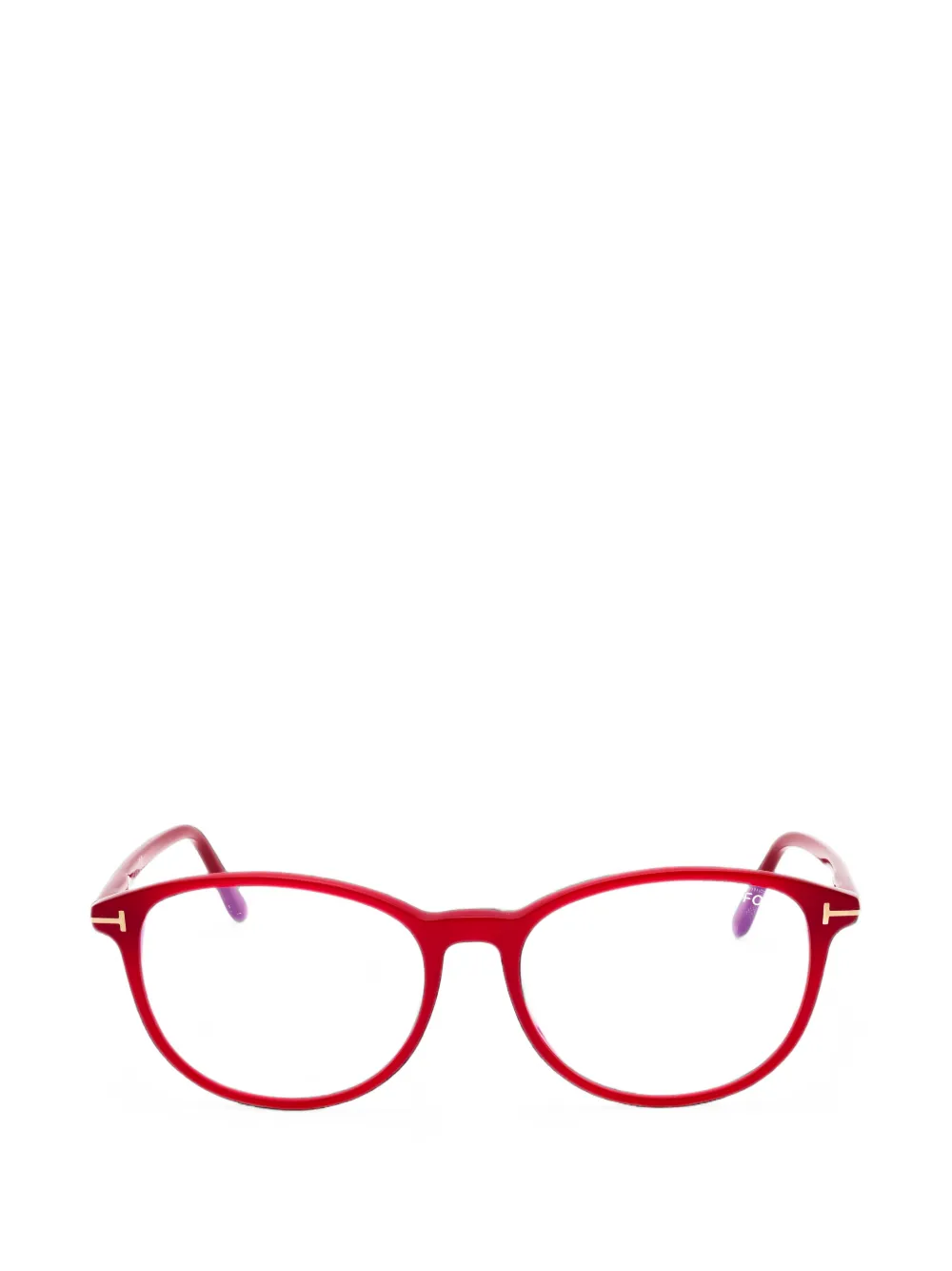 TOM FORD Eyewear round-frame glasses - Rosso