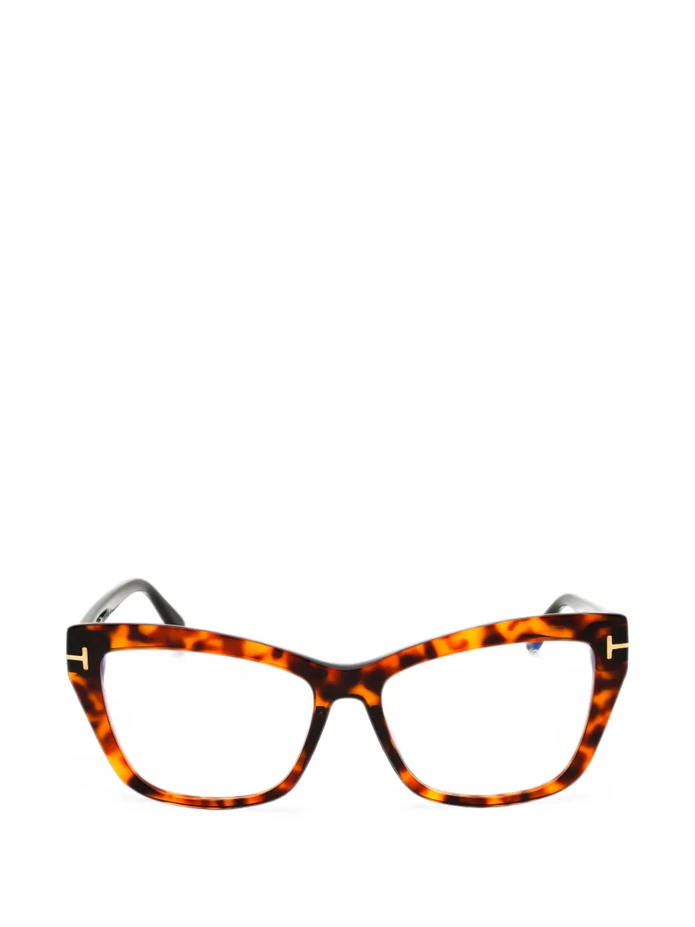 TOM FORD Eyewear cat-eye frame glasses - Marrone