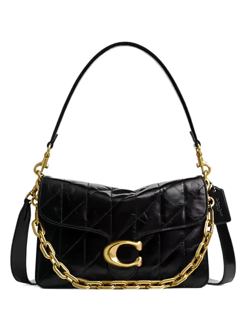 Coach Tabby quilted leather shoulder bag - Nero