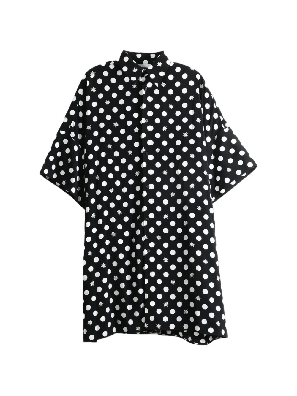 Y's Blouse met stippen en sterprint Zwart