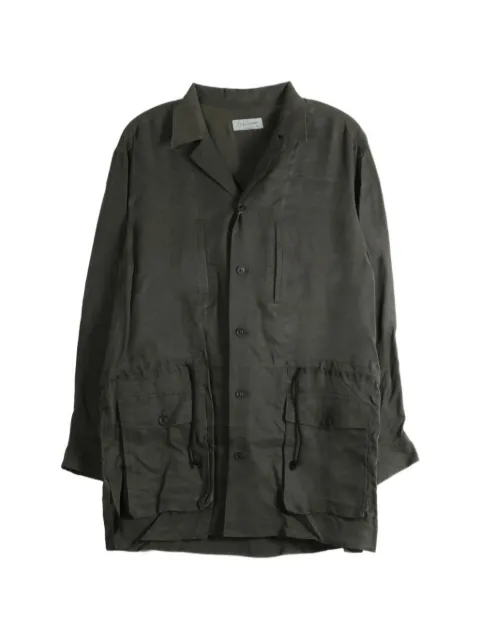 Yohji Yamamoto drawstring-waist long-sleeve shirt