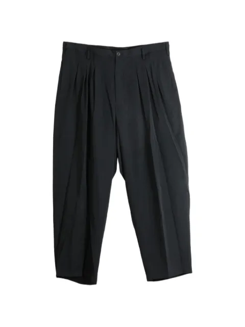Yohji Yamamoto pleated wide-leg trousers