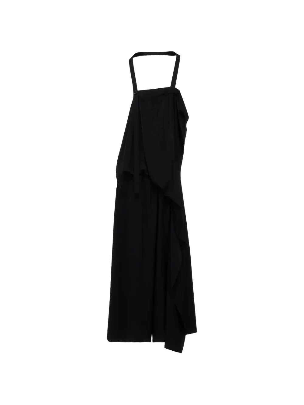 Y's asymmetric draped midi dress