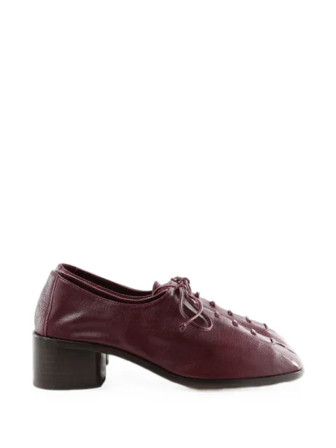 Hereu lace-up block-heel pumps