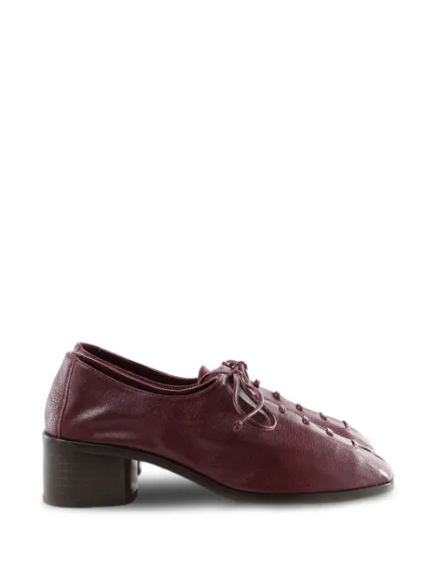 Hereu lace-up block-heel pumps