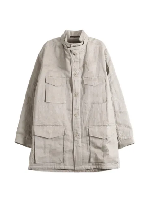 Yohji Yamamoto four-pocket high-neck military jacket