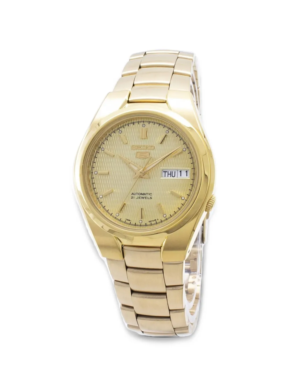 SEIKO round-face 38mm watch - Oro