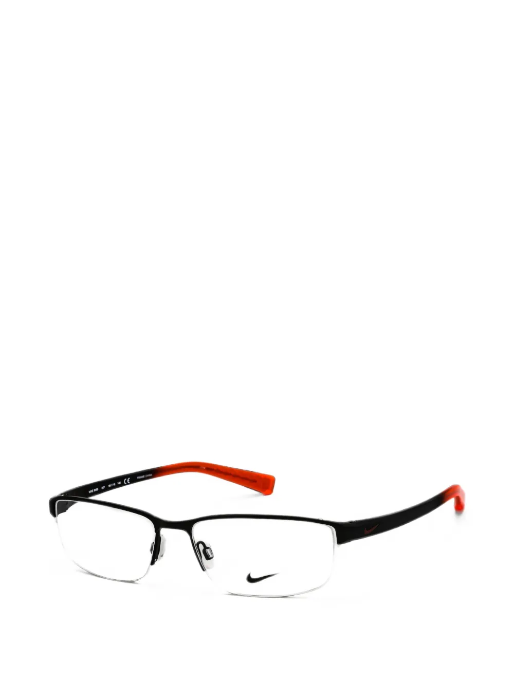 Nike rectangle-frame glasses Zwart