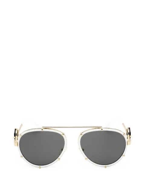 Versace Eyewear Medusa-motif pilot-frame sunglasses