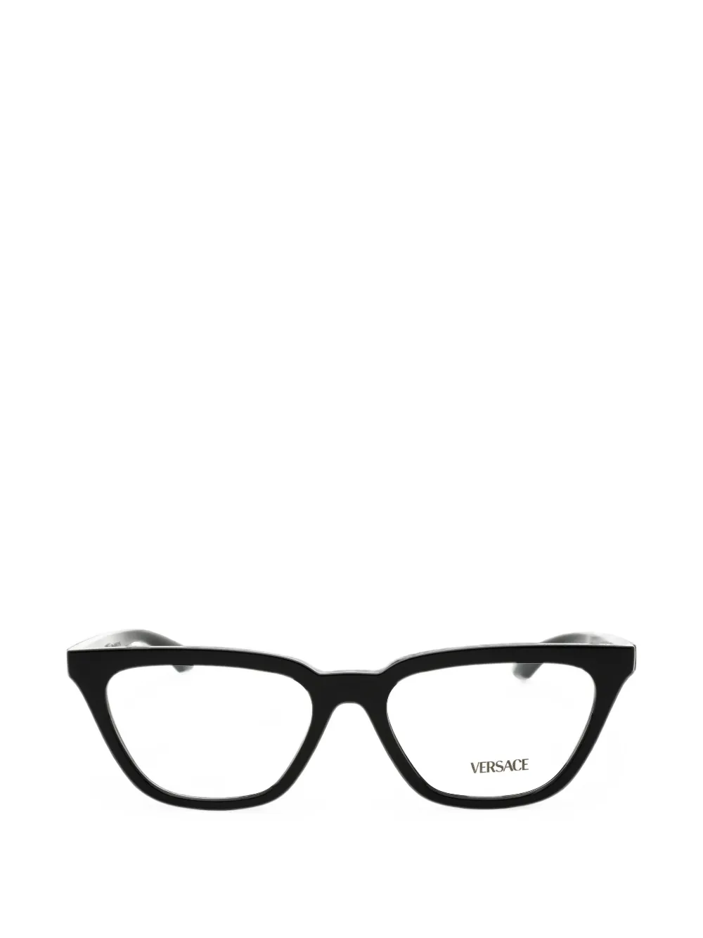 Versace Eyewear Greca-detail cat-eye glasses Zwart