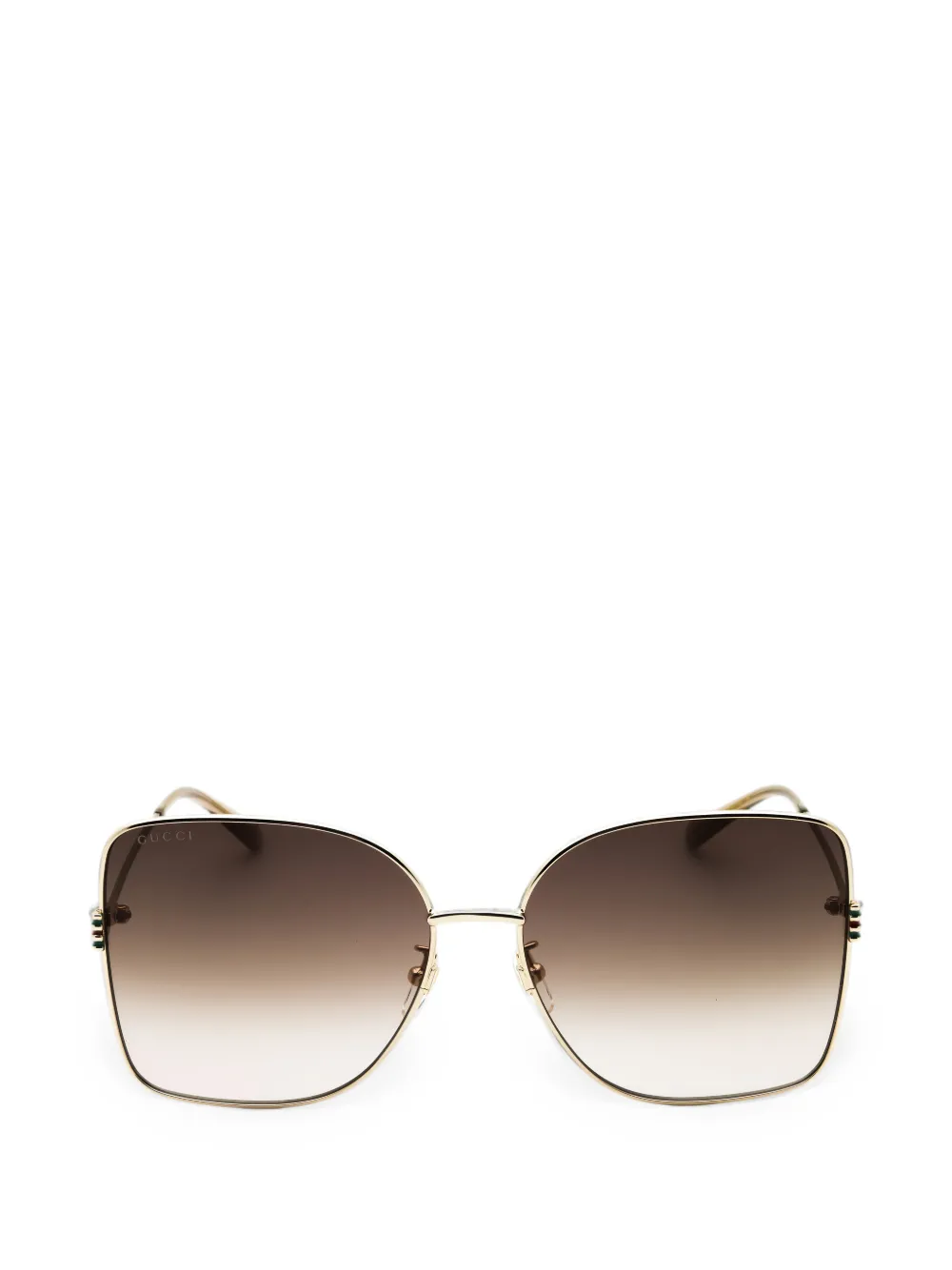 Gucci Eyewear oversized square-frame sunglasses - Oro