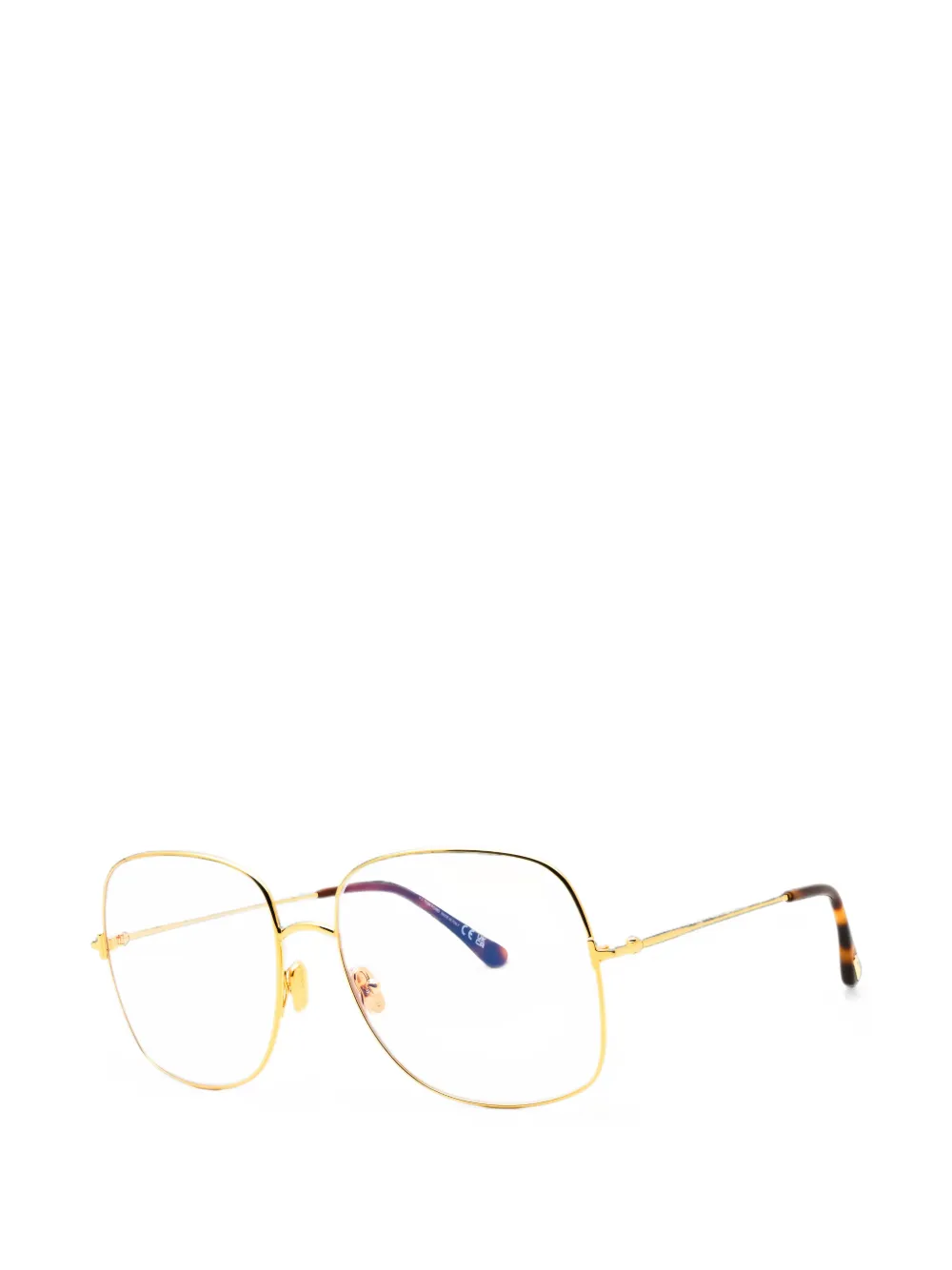 TOM FORD oversized square-frame glasses Roze