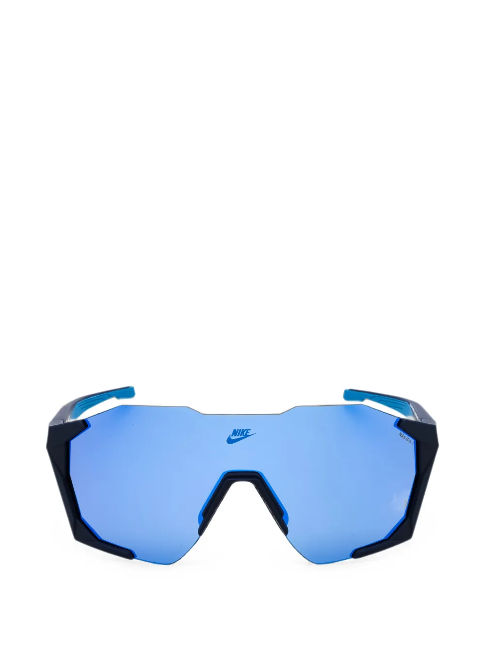 Nike Charged shield-frame sunglasses Blauw