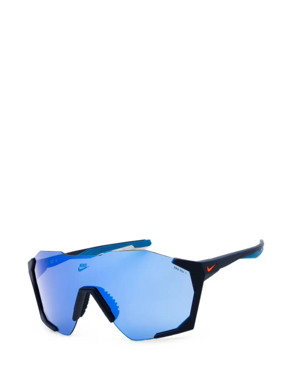 Nike Charged shield-frame sunglasses Blauw