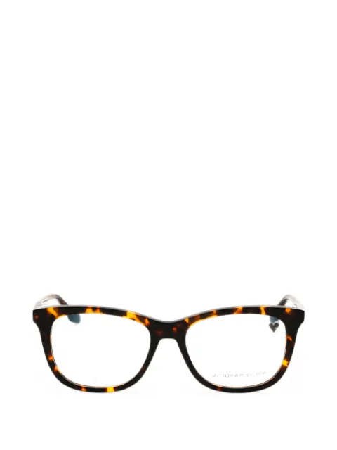 Victoria Beckham Eyewear tortoiseshell-pattern rectangle-frame glasses