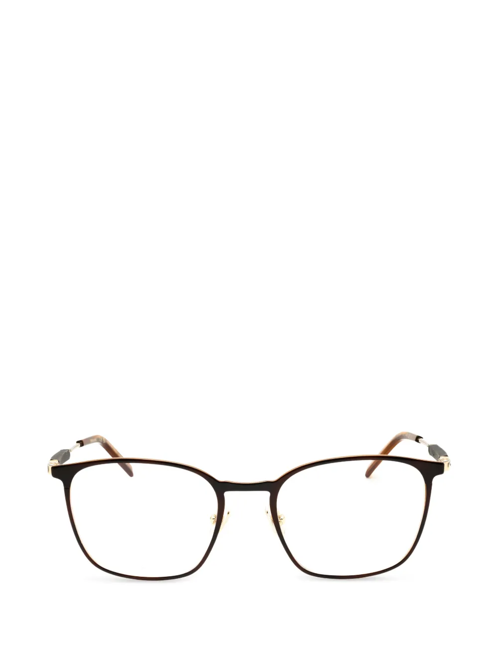 Ferragamo Eyewear titanium rectangle-frame glasses