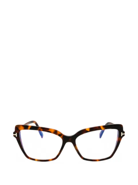 TOM FORD Eyewear tortoiseshell-effect cat-eye glasses