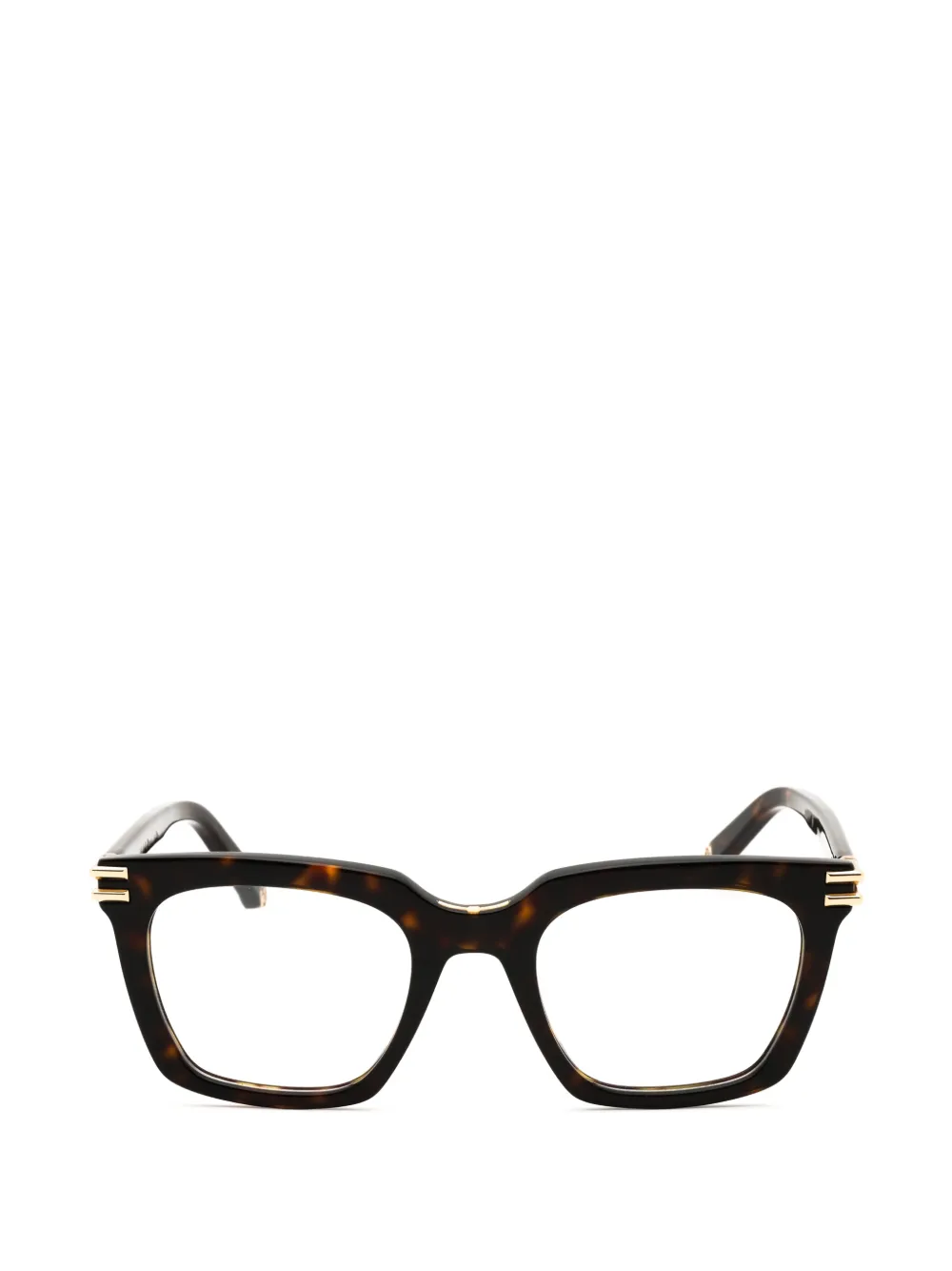Philipp Plein Eyewear tortoiseshell-effect square-frame glasses · 51