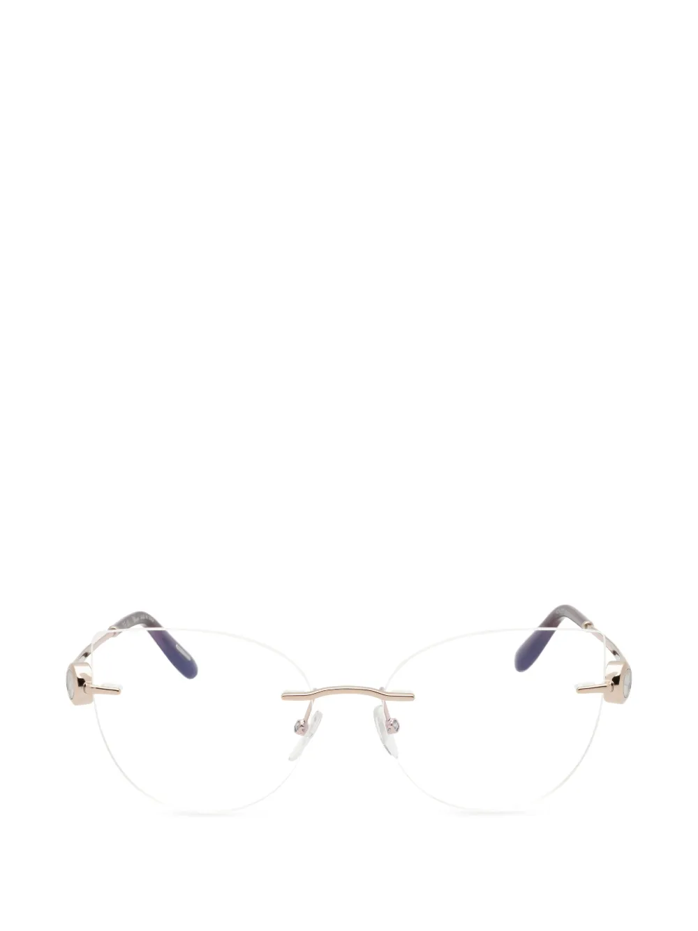 Chopard Eyewear cat-eye rimless glasses