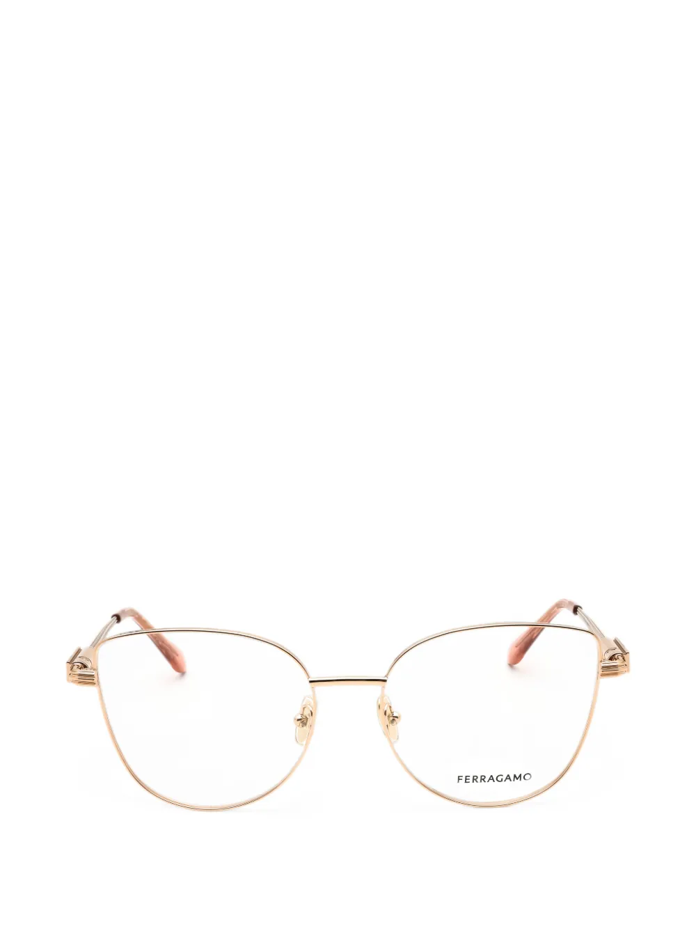 Ferragamo cat-eye frame glasses - Oro