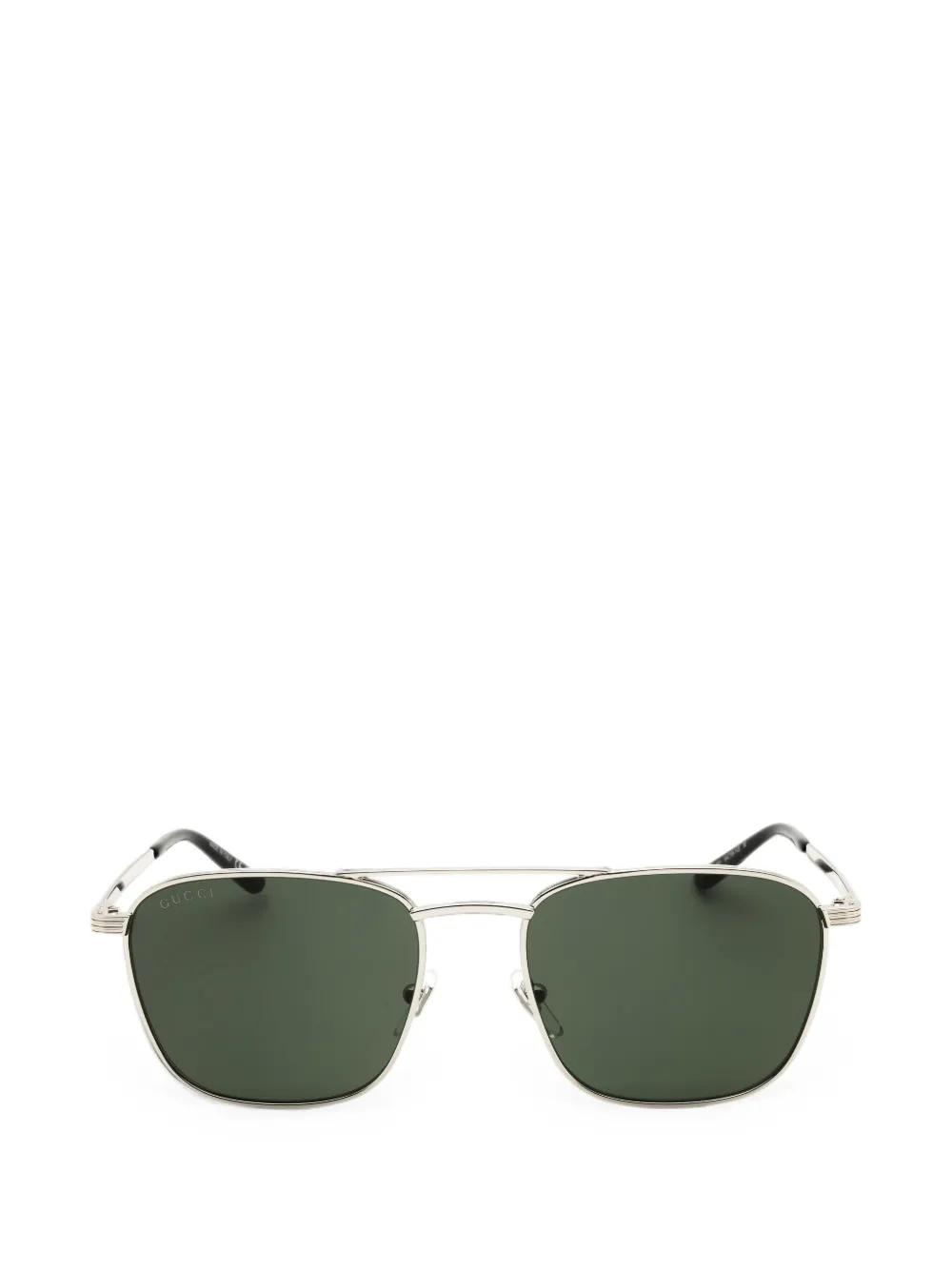 Gucci GG1881S Sonnenbrille mit eckigem Gestell - Silber