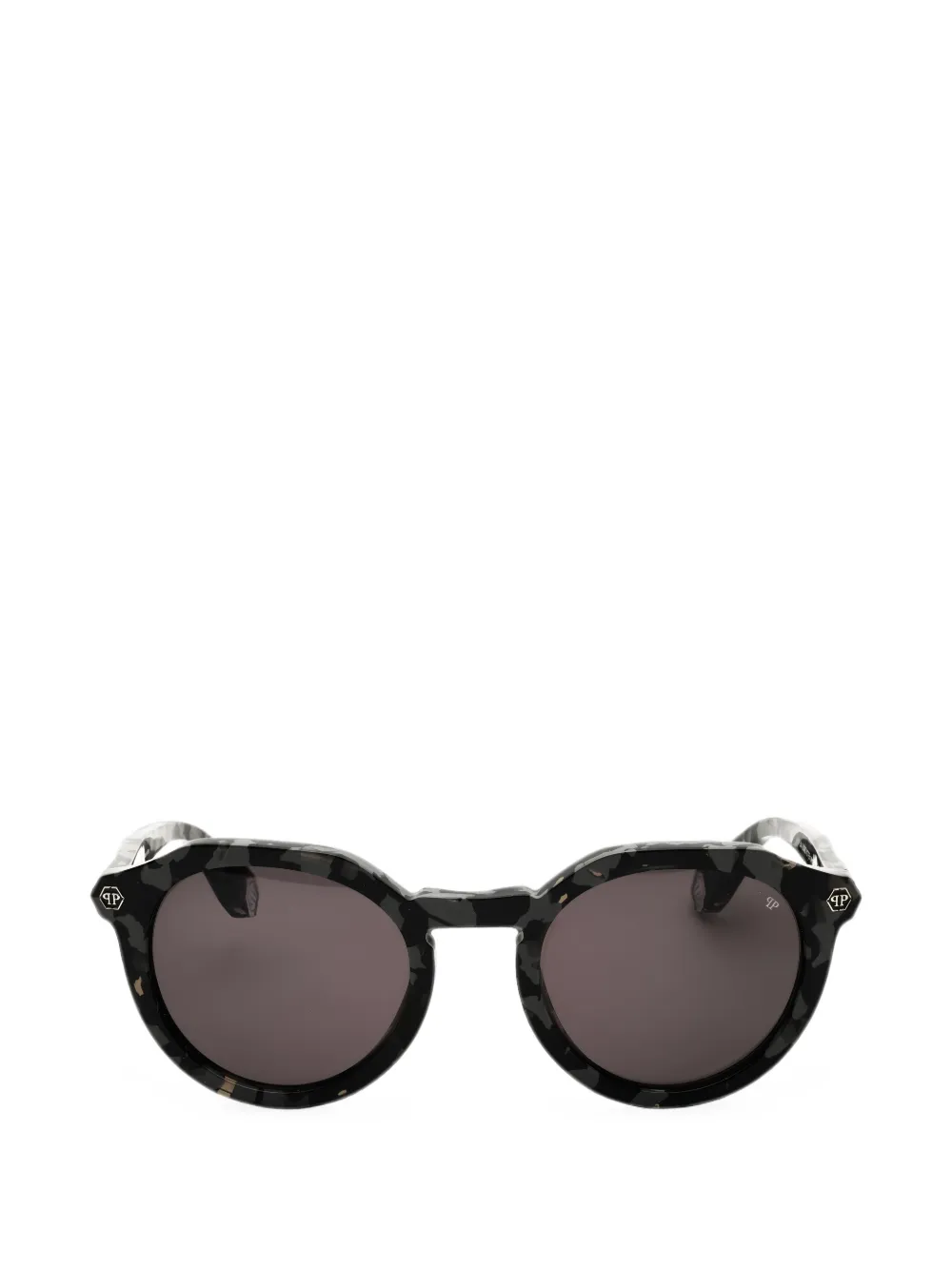 Philipp Plein Eyewear Round-frame Sunglasses In Grey