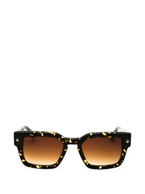 Lacoste tortoiseshell-effect rectangle-frame sunglasses