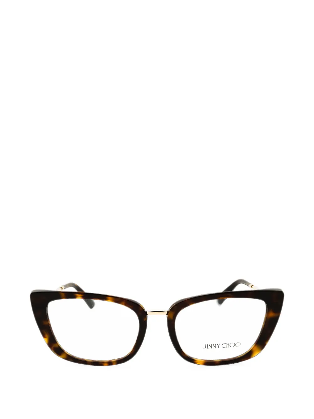 Jimmy Choo Eyewear tortoiseshell-effect cat-eye-frame glasses