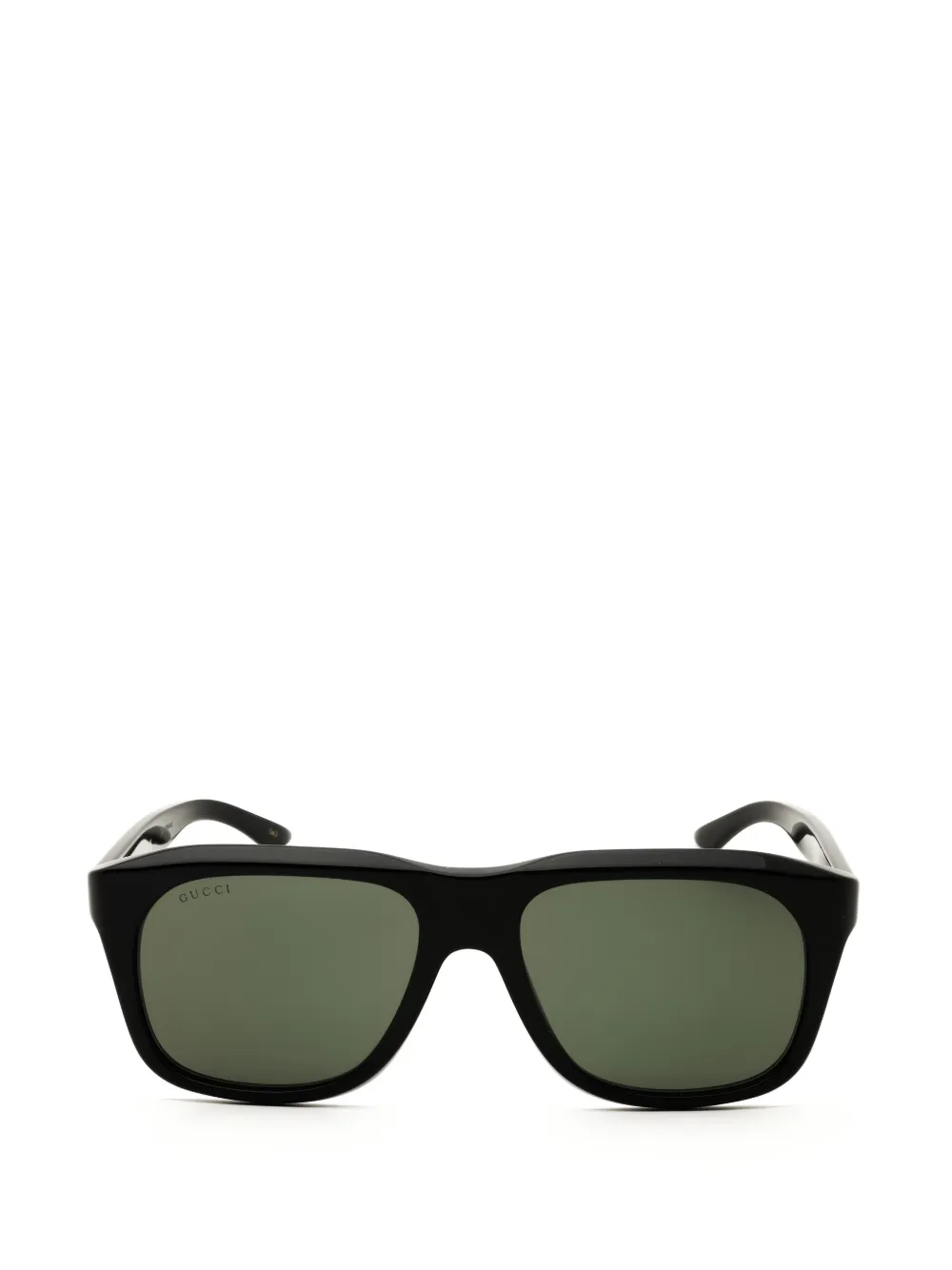 Gucci Sonnenbrille mit eckigem Gestell - Schwarz