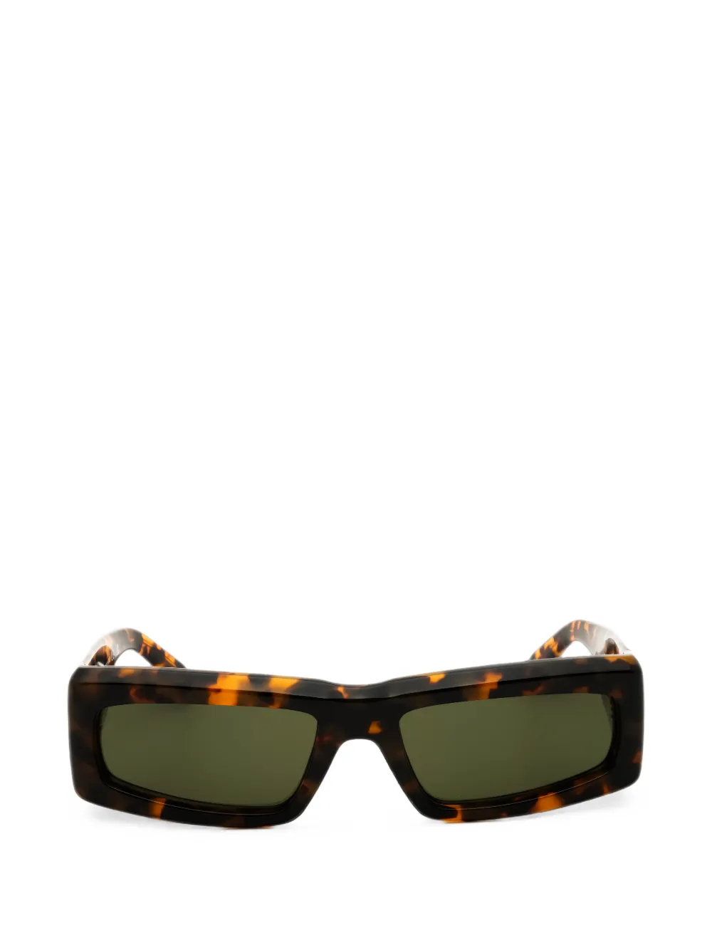 Palm Angels Yreka rectangle-frame sunglasses - Marrone