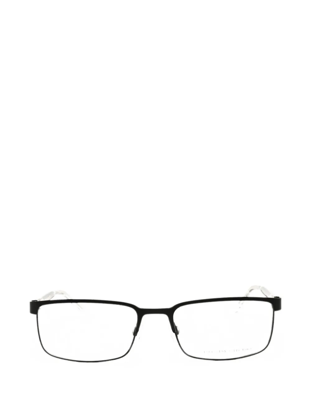 Tommy Hilfiger rectangle-frame logo-plaque glasses - Nero