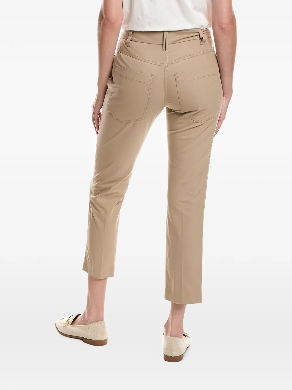 Brunello Cucinelli straight-leg cropped trousers Beige