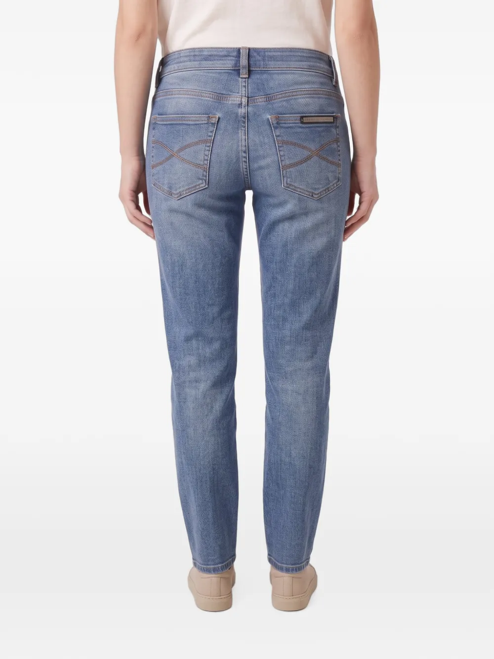 Brunello Cucinelli straight-leg jeans Blauw