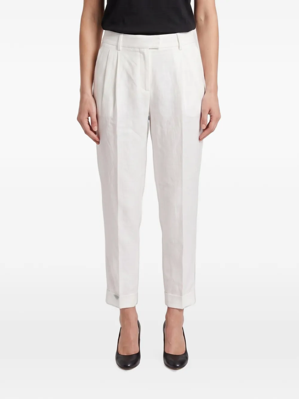 Brunello Cucinelli pleated cuffed-hem trousers