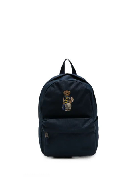 POLO RALPH LAUREN KIDS Polo Bear zip-up backpack