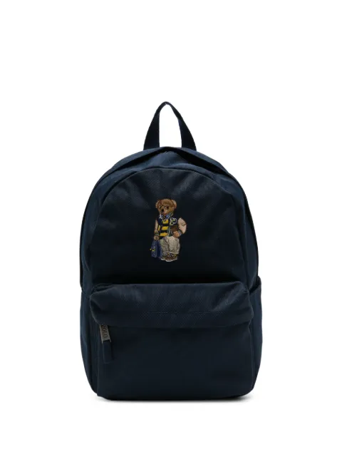 POLO RALPH LAUREN KIDS Polo Bear zip-up backpack