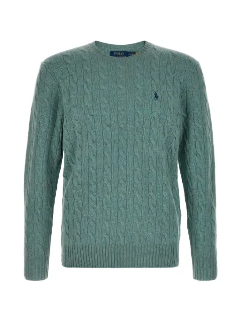 Polo Ralph Lauren cable-knit Pony-embroidered sweater