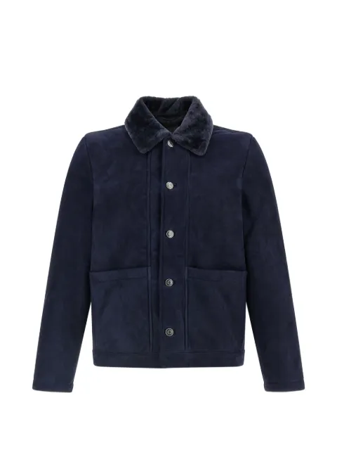 Giorgio Brato shearling-collar leather jacket