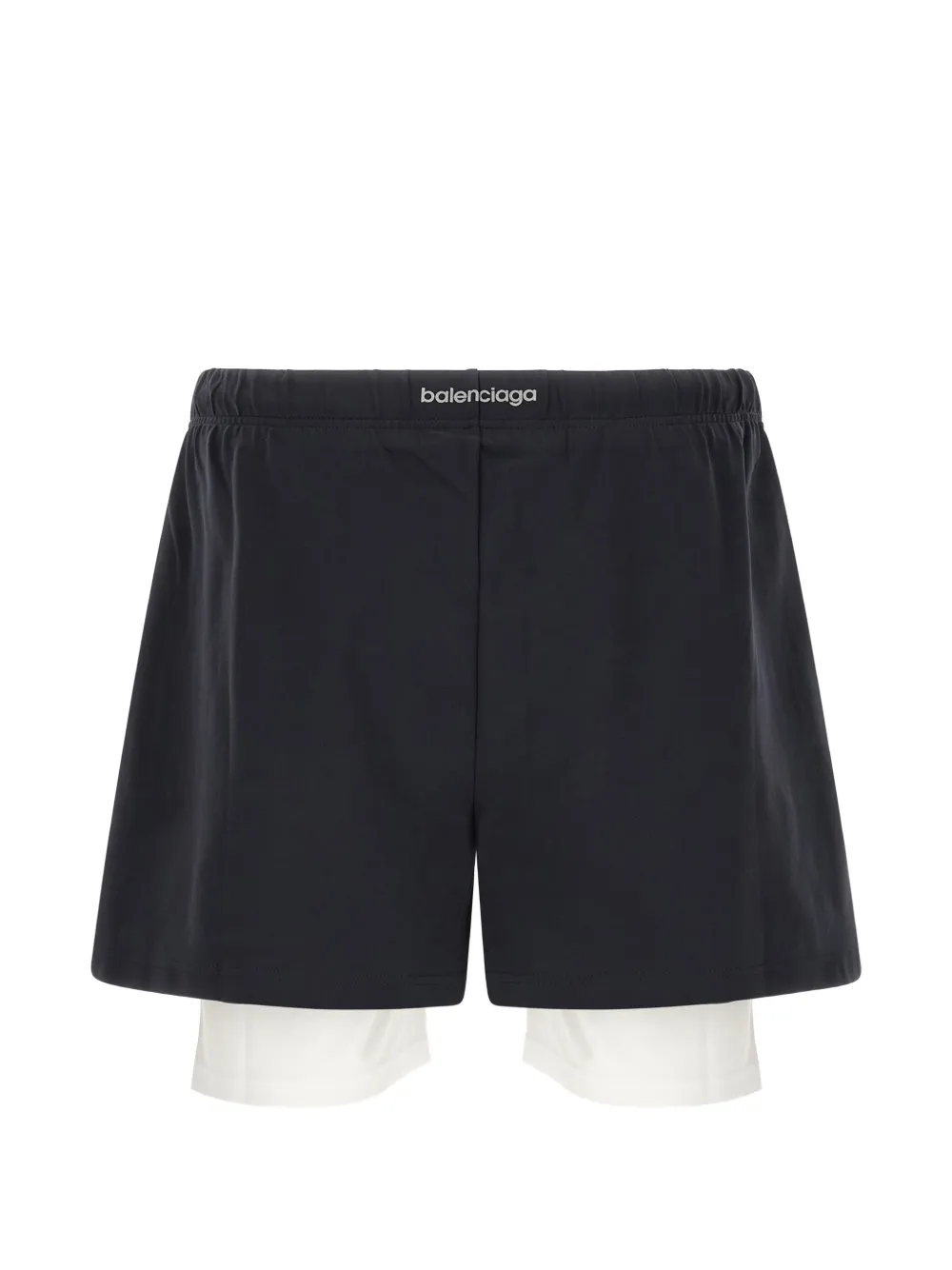 Balenciaga TechWear double-layer shorts - Nero