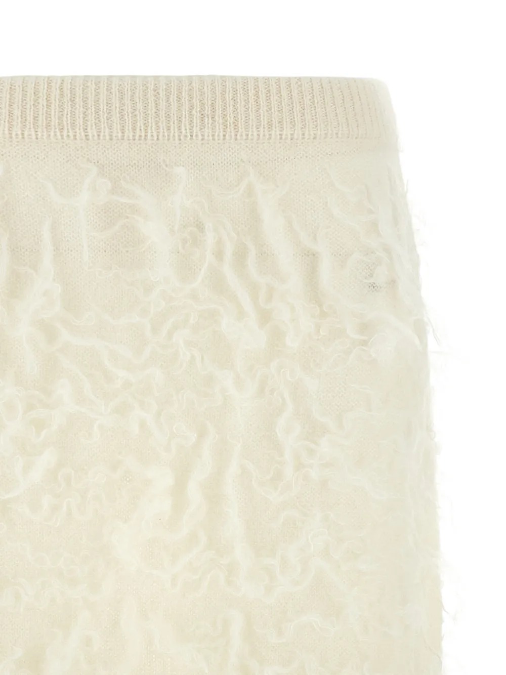 Fabiana Filippi brushed-finish gauze midi skirt Beige