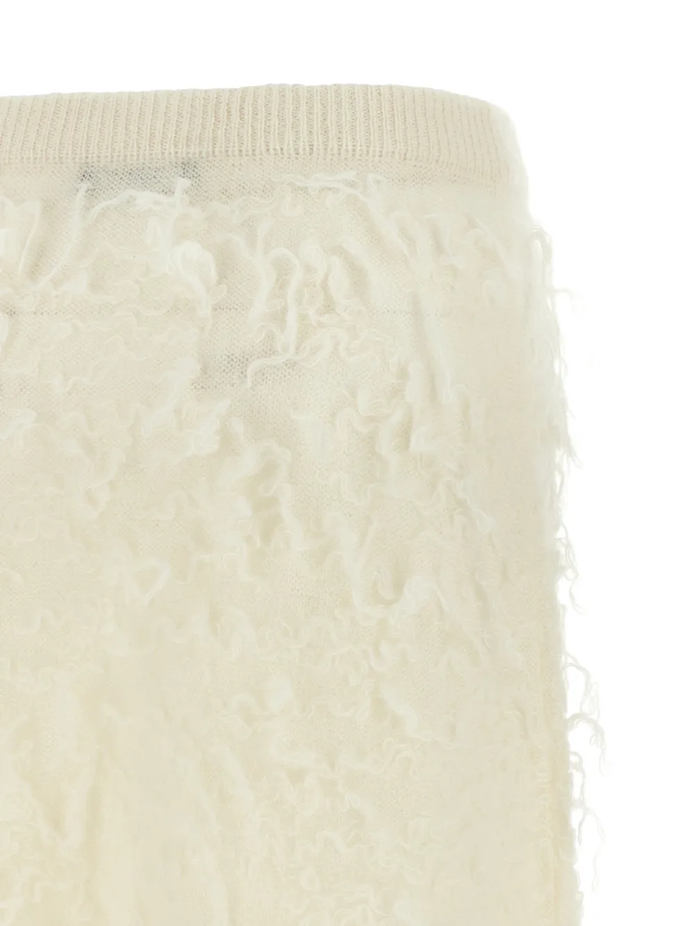 Fabiana Filippi brushed-finish gauze midi skirt Beige