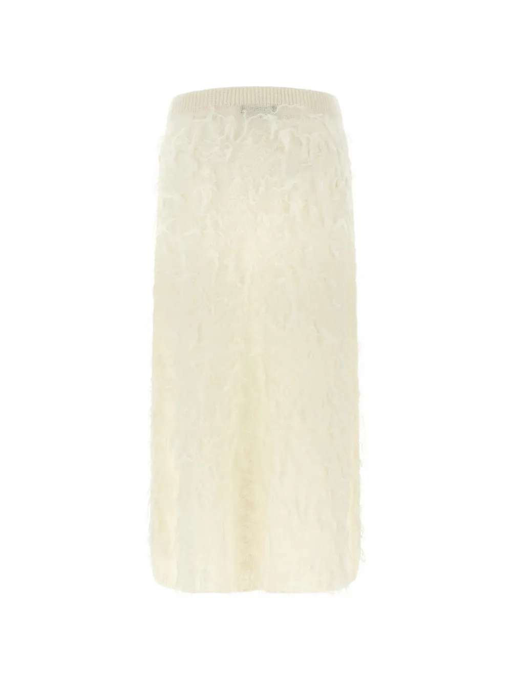 Fabiana Filippi brushed-finish gauze midi skirt Beige