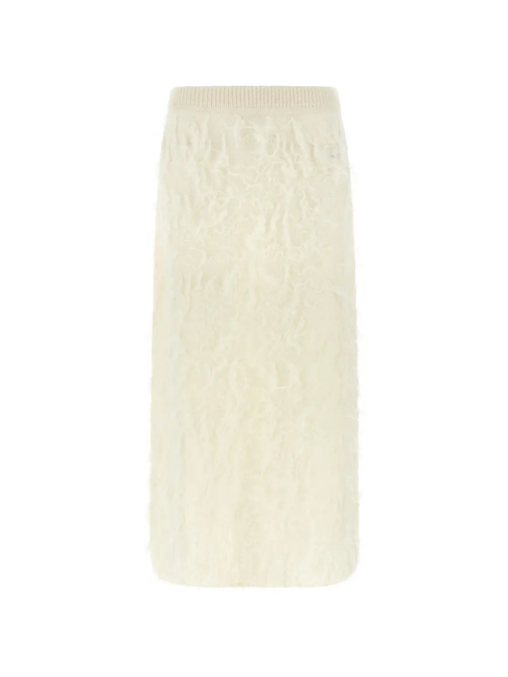 Fabiana Filippi Brushed-finish Gauze Midi Skirt In Neutrals