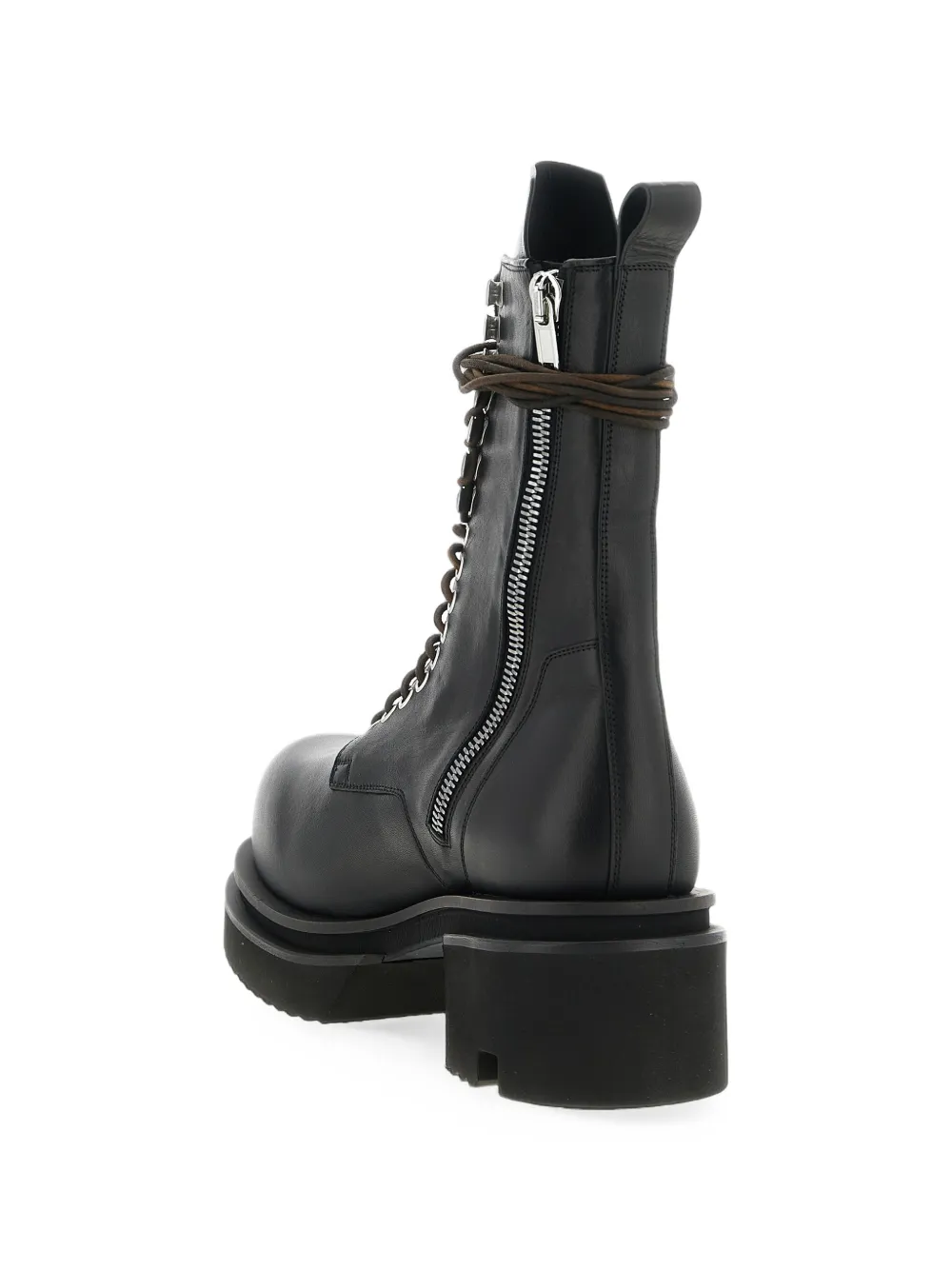 Rick Owens Bogun lace-up boots Zwart