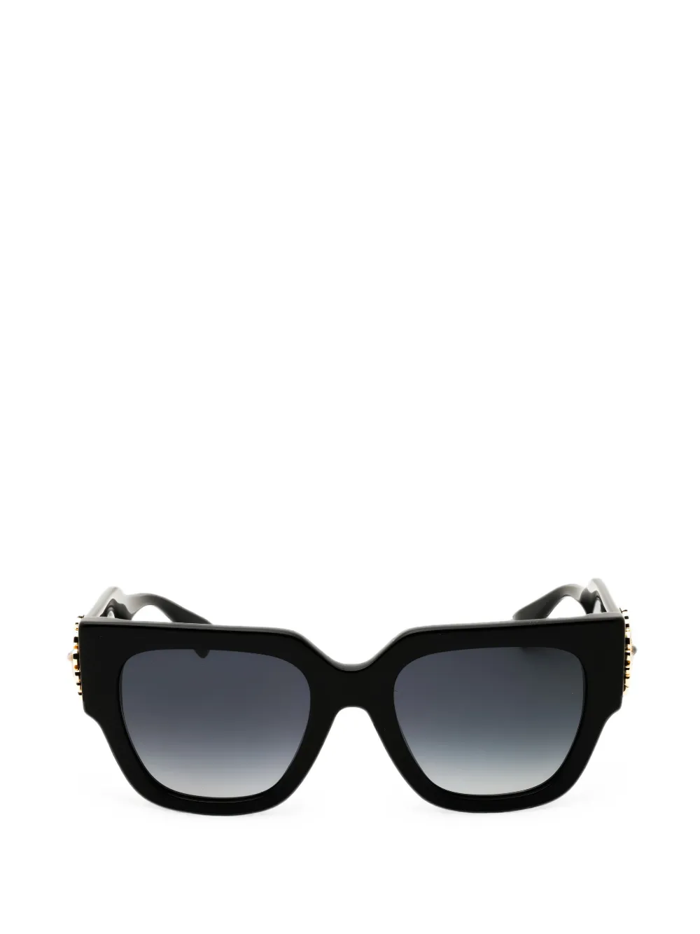 Moschino Eyewear embellished rectangle-frame sunglasses