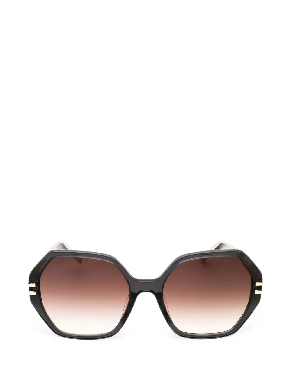 Chopard oversized geometric-frame sunglasses