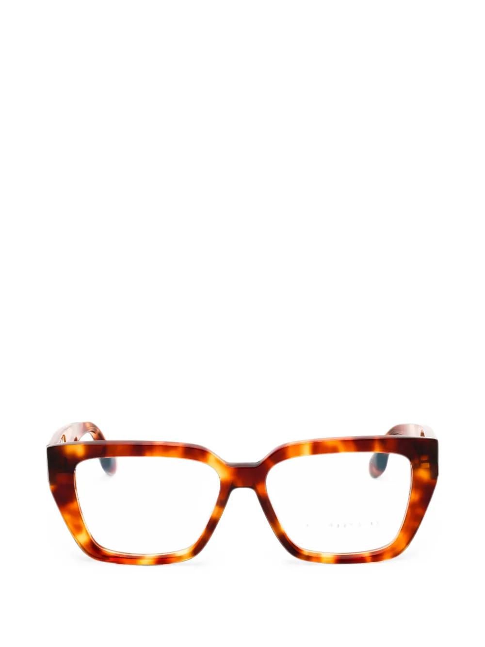 Victoria Beckham Eyewear tortoiseshell-effect rectangle-frame glasses · 54